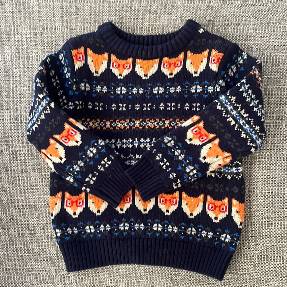 Joules Toddler 3T Fox Sweater 🦊